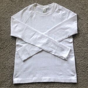 LULULEMON Rest Less Running Variegated Ribbed Pullover.